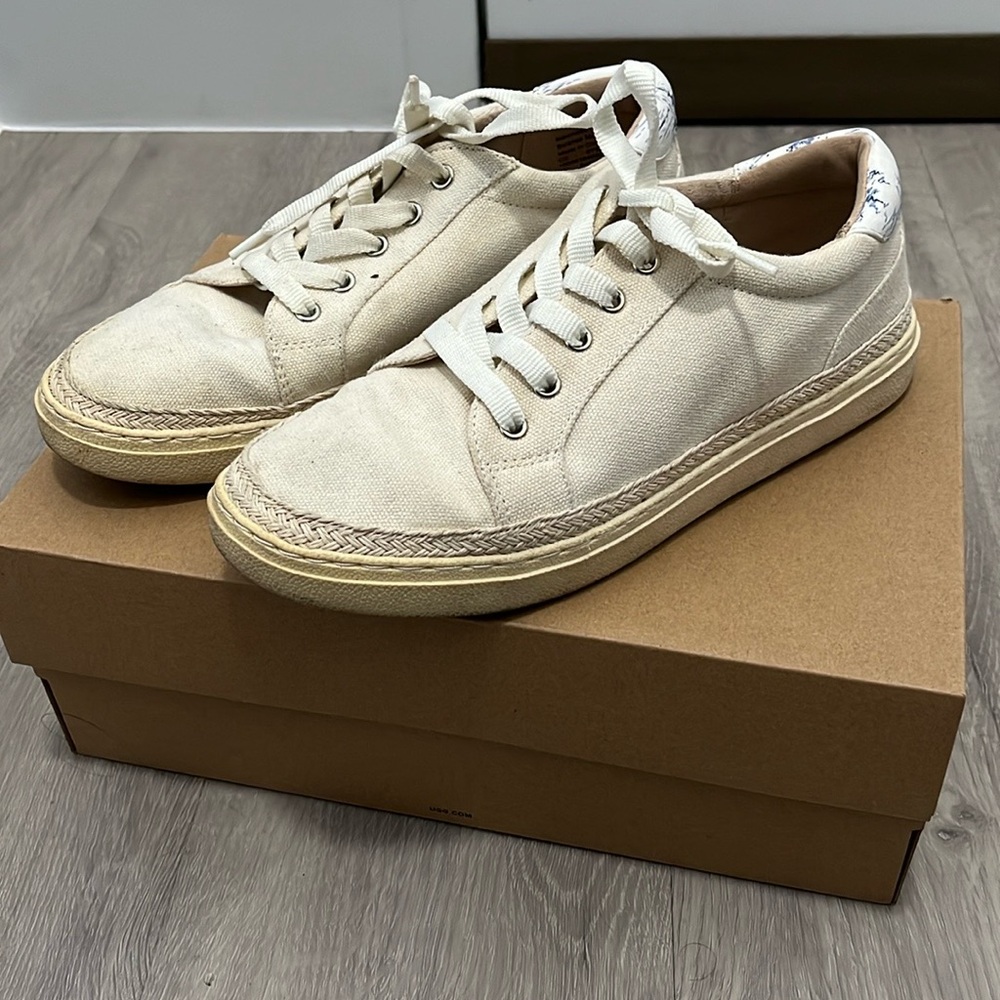 Charter Club Canvas White with Hemp & Nautical Accents Sneakers